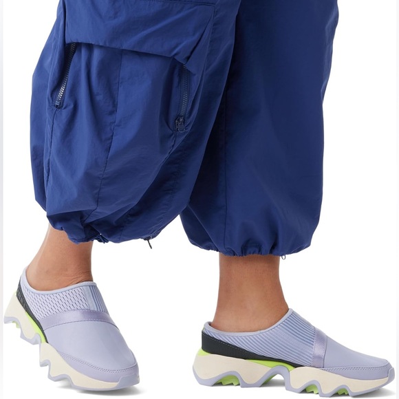 Sorel Kinetic Impact II Mule Slip On Sneakers Liliac And Green Size Women 7.5 - Picture 1 of 11